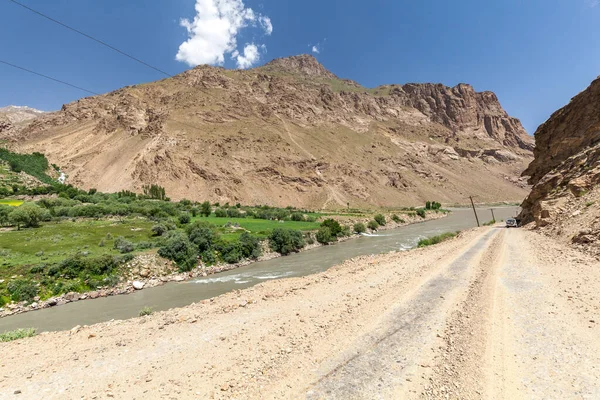 Beautiful View Pamir Afghanistan Panj River Wachan Corridor — Stock Photo, Image