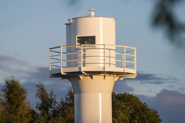 Faro Alla Foce Del Porto Rowy Circa Settembre 2015 Rowy — Foto Stock