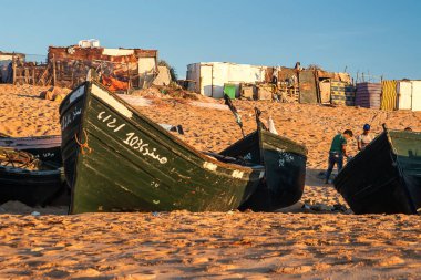 OUALIDIA, MOROCCO - CIRCA EPTEMBER 2014: Oualidia 'nın Eylül 2014' te Oualidia 'da görülmesi.