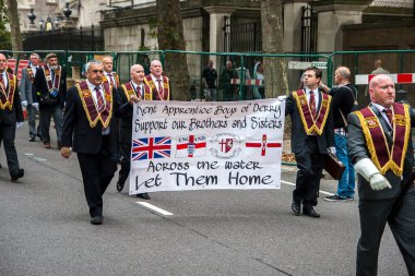 LONDON, ENGLAND - CIRCA SEPTEMBER 2014: Eylül 2014 dolaylarında Londra sokaklarında geçit töreni.