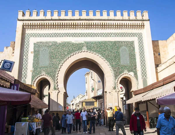 Фес Марокко Circa Septem2014 Вид Старую Медину — стоковое фото