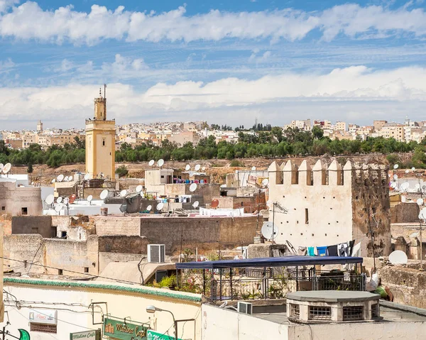 Fes Morocco Circa September 2014 Вид Старої Медіни — стокове фото