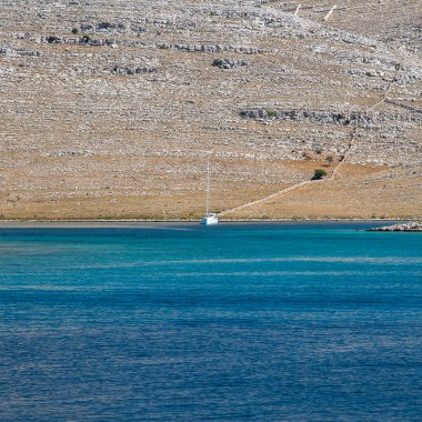 Hırvatistan 'daki Ulusal Park Kornati Temmuz 2012' de Kornati 'de.