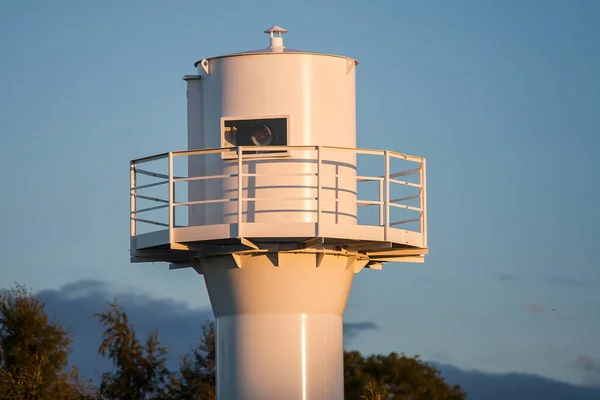 Faro Alla Foce Del Porto Rowy Circa Settembre 2015 Rowy — Foto Stock