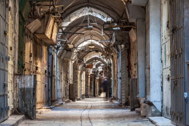JERUSALEM, ISRAEL - CIRCA MAYIS 2018: Mayıs 2018 sıralarında Kudüs Medine manzarası.