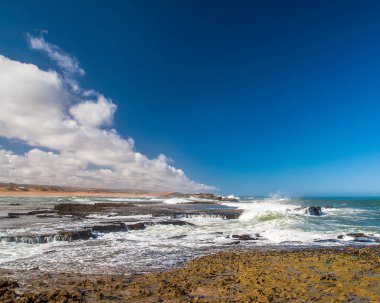 OUALIDIA, MOROCCO - CIRCA EPTEMBER 2014: Oualidia 'nın Eylül 2014' te Oualidia 'da görülmesi.