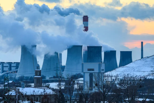 View Power Plant Laziska — Stock Photo, Image