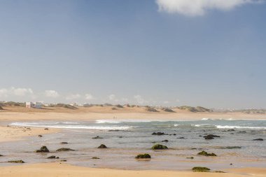 OUALIDIA, MOROCCO - CIRCA EPTEMBER 2014: Oualidia 'nın Eylül 2014' te Oualidia 'da görülmesi.