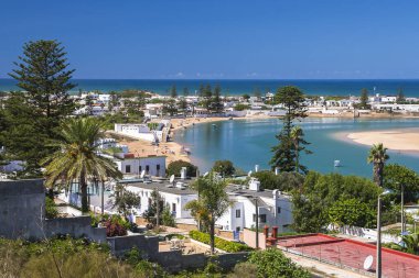 OUALIDIA, MOROCCO - CIRCA EPTEMBER 2014: Oualidia 'nın Eylül 2014' te Oualidia 'da görülmesi.