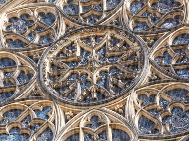 PRAG, CZECH Cumhuriyet - CIRCA MAYIS 2017: The Metropolitan Cathedral of Saints Vitus 'un görüntüsü Mayıs 2017' de Prag 'da.