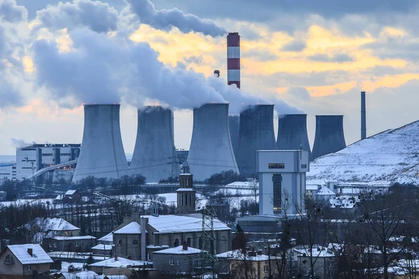 View Power Plant Laziska — Stock Photo, Image