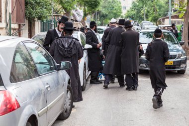 JERUSALEM, ISRAEL - CIRCA MAYIS 2018: Kudüs sokaklarının görünümü