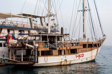 EILAT, ISRAEL - CIRCA MAYIS 2018: Eilat 'ın İsrail' deki güzel manzarası yaklaşık Mayıs 2018 'de Eilat' ta.