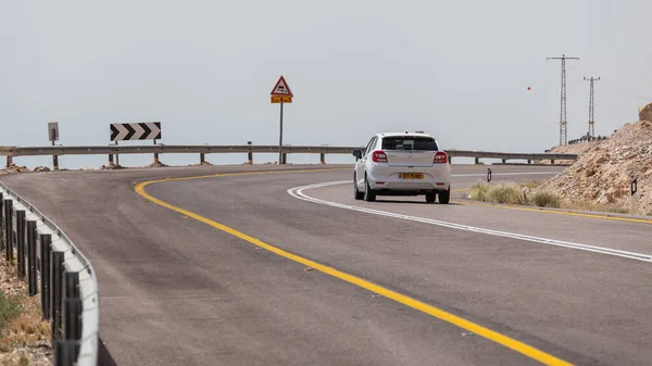 Nagev Israel Circa Mayo 2018 Vista Carretera Través Del Desierto — Foto de Stock