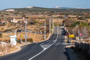 Pag 'in Hırvatistan' daki görüşü Temmuz 2012 'de Pag' da.