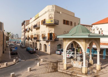 TEL AVIV, ISRAEL - CIRCA MAYIS 2018: İsrail 'deki Tel Aviv Eski Jaffa' nın güzel manzarası Mayıs 2018 civarında Tel Aviv 'de.