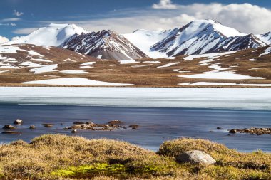 Kırgızistan 'ın Issyk Kul Bölgesinde Barskoon (Arabel) Syrts