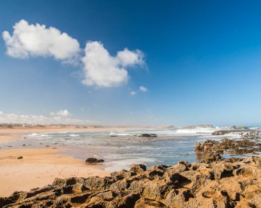 OUALIDIA, MOROCCO - CIRCA EPTEMBER 2014: Oualidia 'nın Eylül 2014' te Oualidia 'da görülmesi.