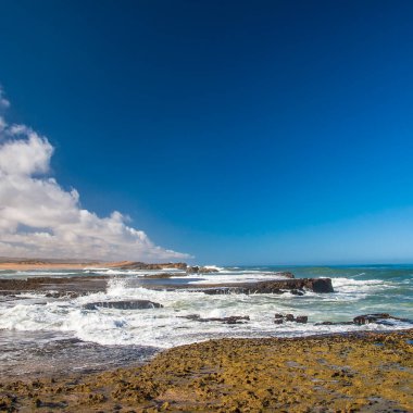 OUALIDIA, MOROCCO - CIRCA EPTEMBER 2014: Oualidia 'nın Eylül 2014' te Oualidia 'da görülmesi.