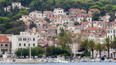 Hırvatistan 'ın Split kentinin güzel manzarası Eylül 2016 dolaylarında Split' te.