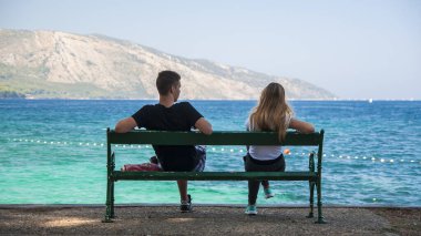  Hırvatistan 'ın Hvar adasında yer alan küçük bir kasaba olan Stari Grad, Ağustos 2016' da Stari Grad 'da görülüyor..