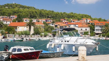  Hırvatistan 'ın Hvar adasında yer alan küçük bir kasaba olan Stari Grad, Ağustos 2016' da Stari Grad 'da görülüyor..