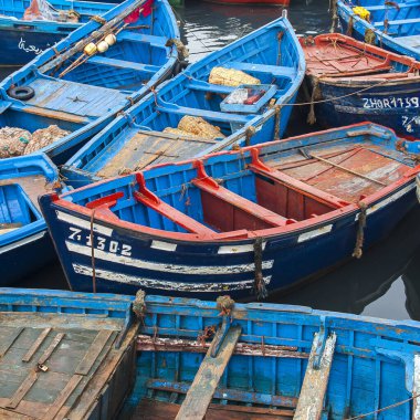 ESSAOUIRA, MOROCCO - CIRCA EPTEMBER 2014: Essaouira Limanı Eylül 2014 Essaouira.