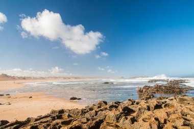 OUALIDIA, MOROCCO - CIRCA EPTEMBER 2014: Oualidia 'nın Eylül 2014' te Oualidia 'da görülmesi.