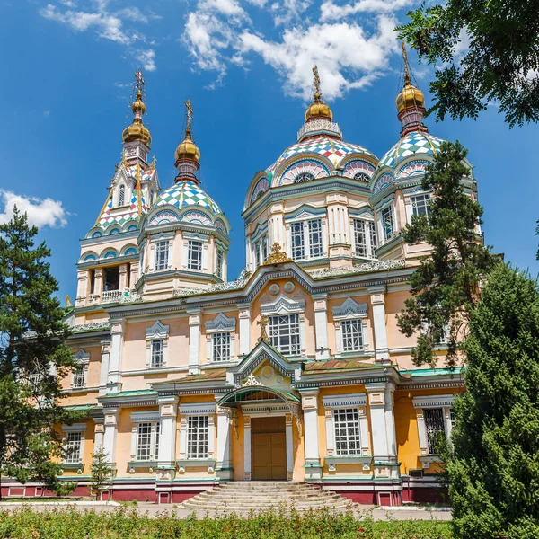 Алматы Казахстан Circa June 2017 Вознесенский Собор Известный Зенковский Собор — стоковое фото