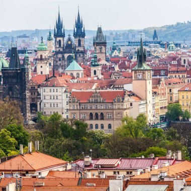 PRAG, CZECH REPUBLIC - CIRCA MAYIS 2017: Çek Cumhuriyeti 'nin başkenti Prag şehri Mayıs 2017.