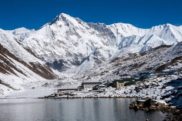 Gokyo Nepal Circa Oktober 2013 Uitzicht Cho Oyu Het Dorp — Stockfoto