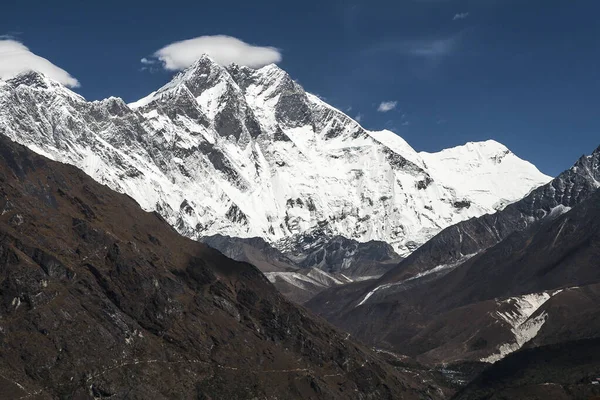 Namche Bazar Nepal Circa Říjen 2013 Pohled Himálaje Lhotse Nedalekého — Stock fotografie