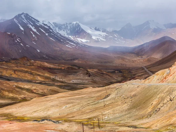 Vacker Utsikt Över Pamir Bergen Vid Baital Pass Tadzjikistan — Stockfoto
