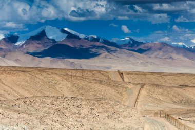 Tacikistan 'daki Pamir' in güzel manzarası