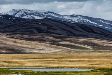 Tacikistan 'daki Pamir Dağları' nın güzel manzarası