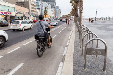 TEL AVIV, ISRAEL - CIRCA MAYIS 2018: İsrail 'deki Tel Aviv' in güzel manzarası Mayıs 2018 civarında Tel Aviv 'de.