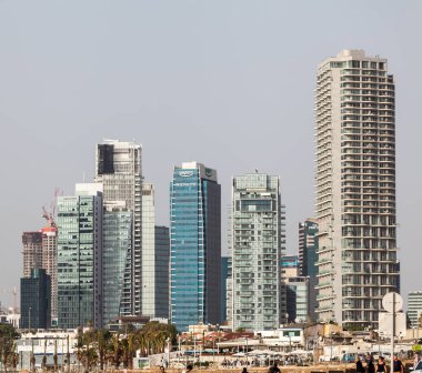 TEL AVIV, ISRAEL - CIRCA MAYIS 2018: İsrail 'deki Tel Aviv' in güzel manzarası Mayıs 2018 civarında Tel Aviv 'de.