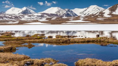 Kırgızistan 'ın Issyk Kul Bölgesinde Barskoon (Arabel) Syrts