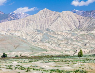 Naryn 'in Kırgızistan bölgesinde güzel dağlar