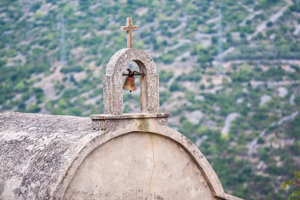 Вид Кладбище Сельцы Острове Хвар Хорватии — стоковое фото