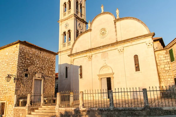 Igreja Nossa Senhora Boa Saúde Jelsa Ilha Hvar Croácia — Fotografia de Stock