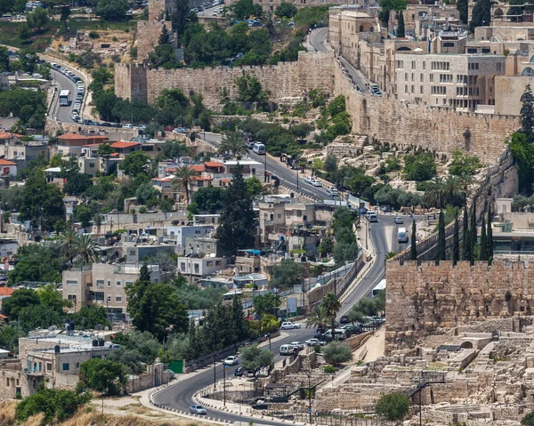 Иерусалим Израиль Circa May 2018 Замечательная Панорама Иерусалима Примерно Мае — стоковое фото