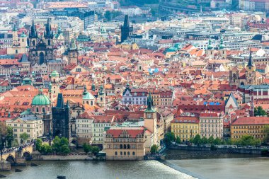PRAG, CZECH REPUBLIC - CIRCA MAYIS 2017: Çek Cumhuriyeti 'nin başkenti Prag şehri Mayıs 2017.