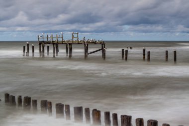 Uniescie 'deki Polonya Baltık Denizi manzarası güzelmiş..