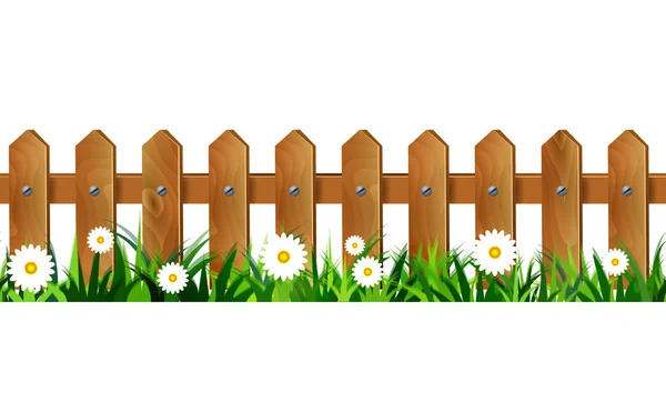 Flower Fence Border Design Clipart - Fogartyotes