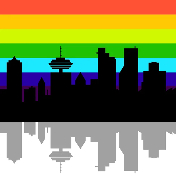 Skyline Canada Vancouver — Image vectorielle