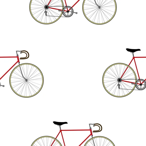 Vintage vélo modèle sans couture — Image vectorielle