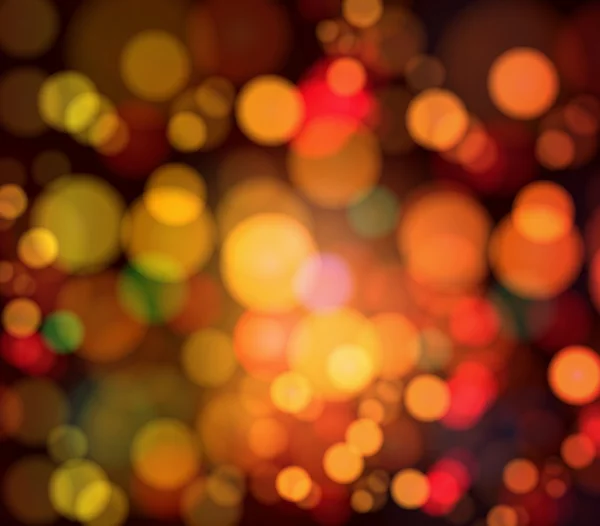 Fondo mágico con bokeh noche — Vector de stock