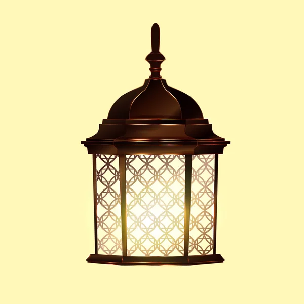 Retro-Vintage-Lampe — Stockvektor