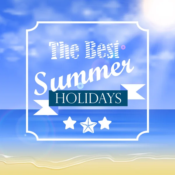 Deniz kenarındaki güzel görünümü Poste